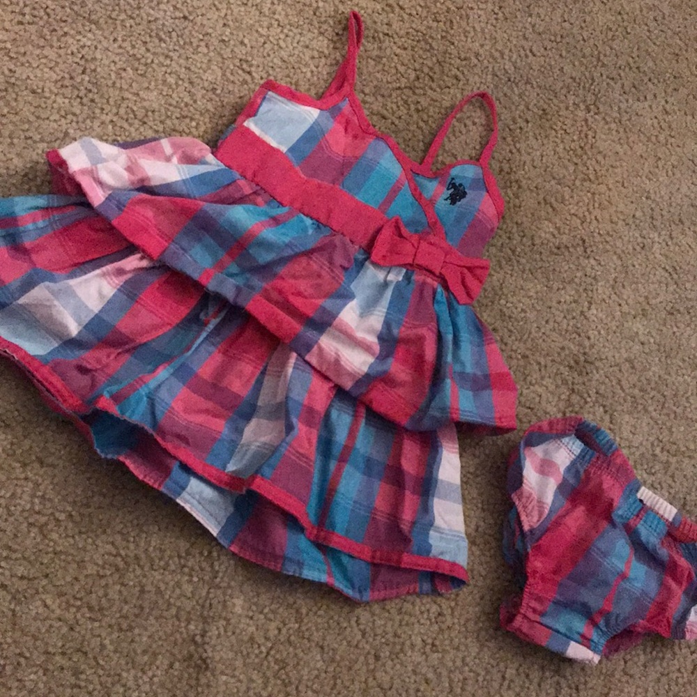Polo dress and diaper cover